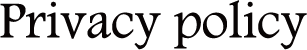 プライバシーポリシー